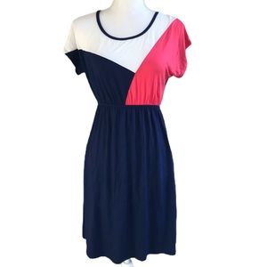 NWOT ModCloth Dress Colorblock Mini Short Sleeves